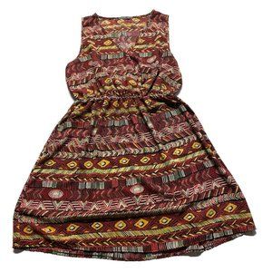 Soprano Nordstrom Juniors Mini Dress Size XL Sleeveless Ethnic Print